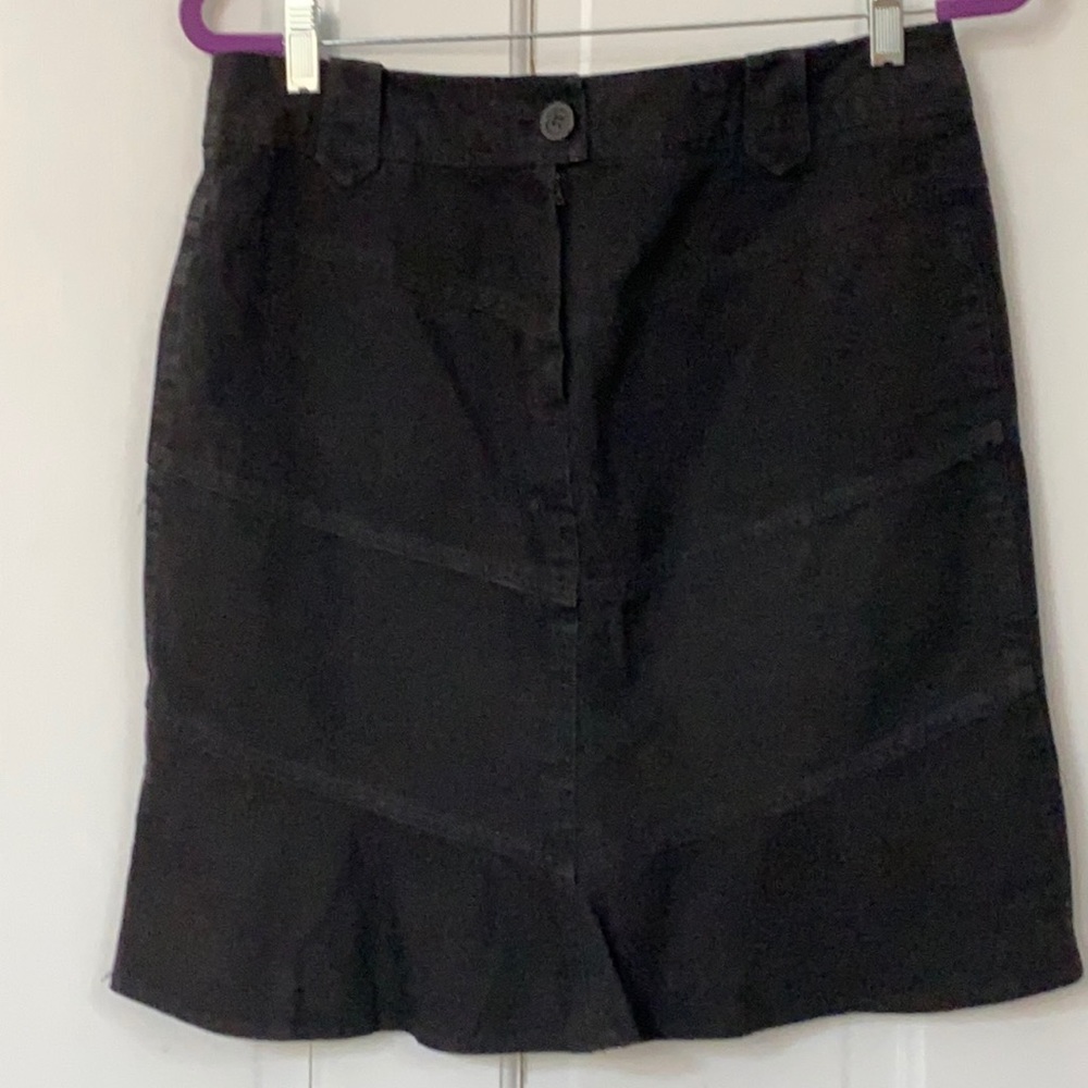 Nanette Lapore  black denim skirt